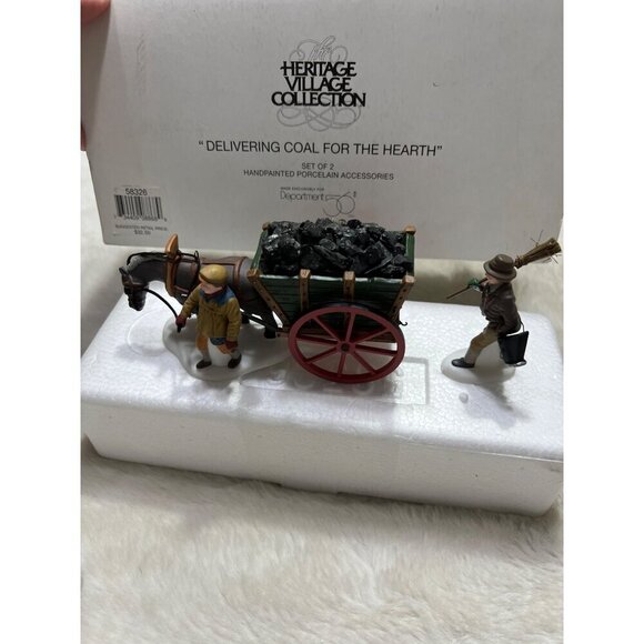 Department 56 Heritage Village Collection Delivering Coal for the Hearth - Picture 5 of 8